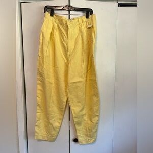 Joie Yellow Pants NWT Size 12